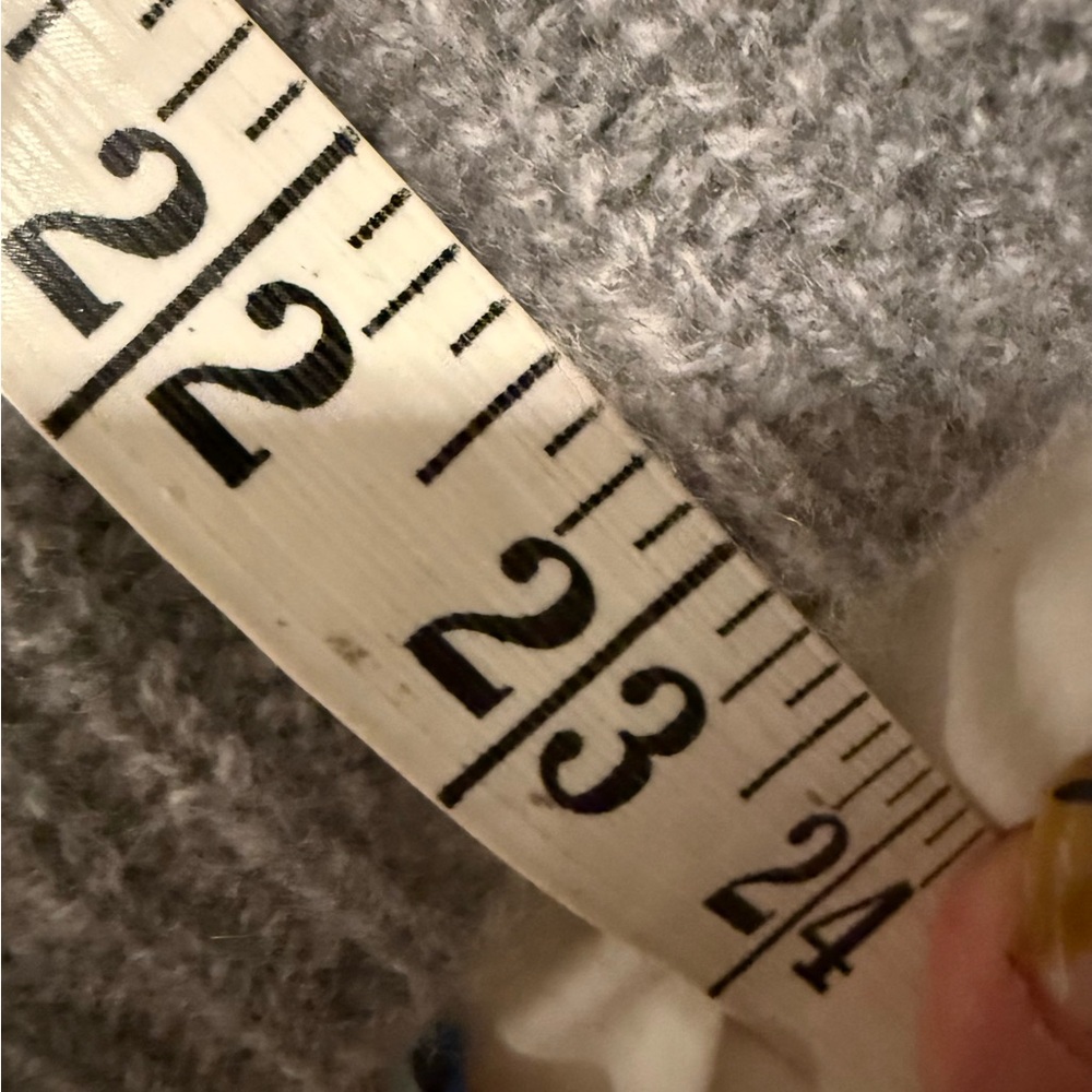 Quince Mongolian Cashmere Fisherman Crewneck Sweater, Grey, L - Picture 4 of 5
